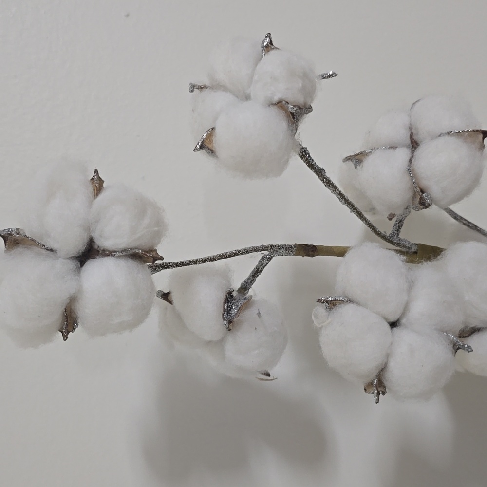 Rustic Cotton Tree with Burlap Base - Picture 2 of 16